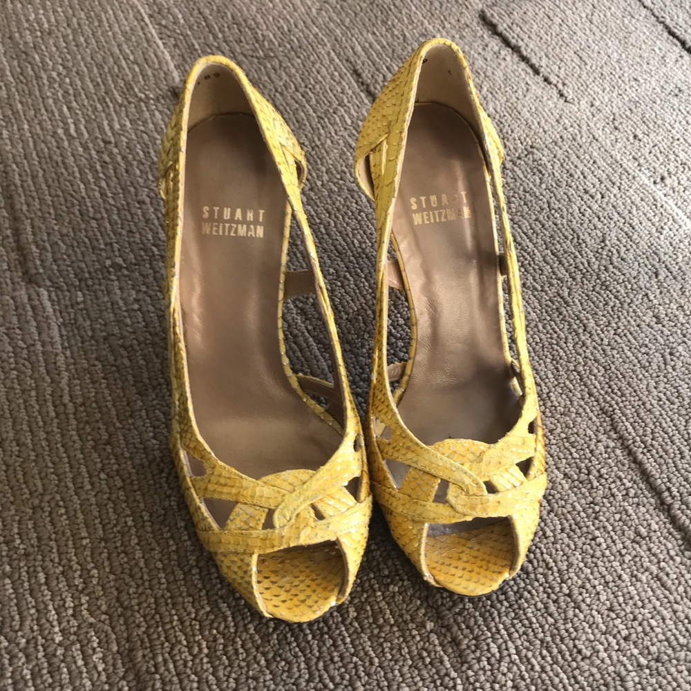 Stuart Weitzman Fuzzle Heels